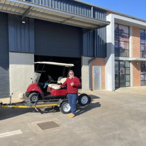 Yamaha Golf Cart and trailer